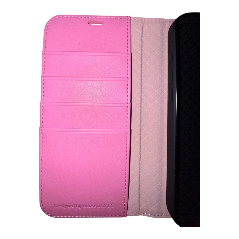 OCase Pink Phone Wallet Case Flip Cover Card Holder | NWOT - Picture 5 of 6